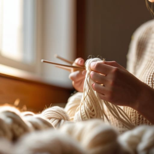 Knitting for finding your flow.