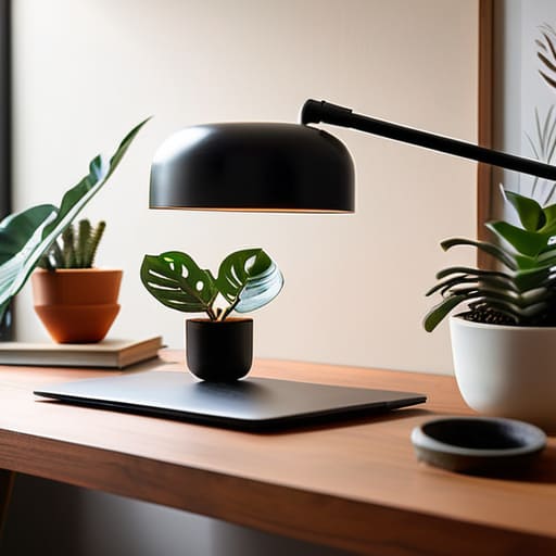 Various home office decor styles.